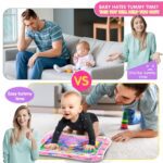 Infinno Tummy Time Mat Premium Baby Water Play Mat for Infants and Toddlers Baby Toys for 3 to 24 Months, Strengthen Your Baby's Muscles, Pink Theme Toys - Image 4