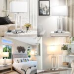 22’’ Touch Control Table Lamps Set of 2, 3 Color Temperatures Bedroom Bedside Lamps, Modern Silver Dimmable Lamps with USB Ports & AC Outlet, Tall Living Room Lamps for Nightstand End Table, 2 Bulbs - Image 8