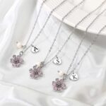 IEFLIFE Flower Girl Gifts - 14K-Gold-Plated Heart Initial Necklace Wedding Gift for Girls - Image 6