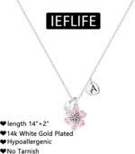 IEFLIFE Flower Girl Gifts - 14K-Gold-Plated Heart Initial Necklace Wedding Gift for Girls - Image 7