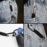 BRAVESHINE Paracord Keychain Carabiner Clip, D Ring Lanyard Hanger Stroller Hook for Water Bottle, Key, Backpacks, Men, Women - Image 3