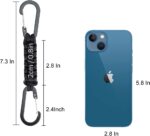 BRAVESHINE Paracord Keychain Carabiner Clip, D Ring Lanyard Hanger Stroller Hook for Water Bottle, Key, Backpacks, Men, Women - Image 4