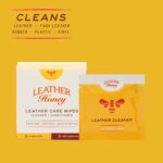 Leather Honey Leather Wipe Kit: Clean & Restore On-The-Go. For Any Color of Leather Couches, Car Seats, Purses, Shoes & Bags. Nontoxic, Ready-to-Use & Made in the USA. 5 Cleaner & 5 Conditioner Wipes - Image 4