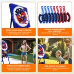 Throwing Axes and Stars Set for Axe Throwing Game for Backyard, Durable and Fun Plastic Throwing Axe for Ax Throwing Game, Outdoor Hatchet Throwing Game Replacement Accessories - Image 8