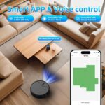 Robot Vacuum and Mop Combo, Robot Vacuum Cleaner, 6 Cleaning Modes, Large Capacity Water Tank Dustbin, Self-Charging, WiFi/App/Alexa, Ideal for Hard Floor, Carpet, Pet Hair - Image 5