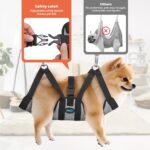 Ownpets Pet Grooming Hammock, Breathable Dog Grooming Hammock with Carabiners, Pet Grooming Harness Sling for Grooming, Hair Nail Trimming Cutting & More (XS) - Image 4