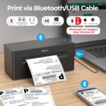 Nelko Bluetooth Thermal Shipping Label Printer, Wireless 4x6 Shipping Label Printer for Small Business, Support Android, iPhone and Windows, Widely Used for Amazon, Ebay, Shopify, Etsy, USPS - Image 3