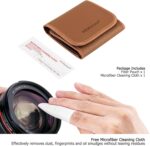 PROfezzion 3-Pocket Foldout Filter Pouch for 82mm Camera Lens Round Filter, Shock Resistant & Anti Scratch Photography Filter Case, Filter Carry Case with Microfiber Cleaning Cloth - Image 8