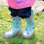 landchief Toddler Rain Boots, Kids Rain Boots Waterproof Rubber Boots for Girls and Boys with Fun Patterns and Easy-On Handles - Image 4