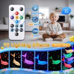 Baby Sound Machine Night Light Projector Kids Christmas Gifts | 15 White Noise Machine & 3D Films | 31Colors & Remote Control | Autism Toys Night Light for Kids, Baby Boy Toys, Egg Light for Nursery - Image 6