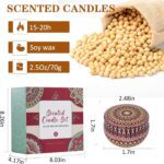 Candle Gift Set, 18 Pack Scented Soy Candles for Home, Long Burning Aromatherapy Candles, Holiday & Christmas Luxury Gift Set for Women - Image 7