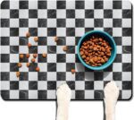 Dog Food & Water Mat, Pet Feeding Mats for Floor Non-Slip Waterproof, Super Absorbent Cat Bowl Easy to Clean Eco-Friendly Durable Pet Placemat - Image 3