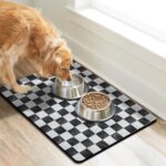 Dog Food & Water Mat, Pet Feeding Mats for Floor Non-Slip Waterproof, Super Absorbent Cat Bowl Easy to Clean Eco-Friendly Durable Pet Placemat - Image 7