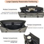 YZAOLL 15.6" Vegan Leather Laptop Bag for Women Lightweight Water-Resistant Work Tote & Briefcase for Travel,College,Office - Image 6