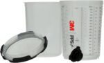 3M PPS 2.0 Spray Gun Cup, Lids and Liners Kit, 26024, Large, 28 Ounces, 200-Micron Filter, Use for Cars, Furniture, House and More, 1 Paint Cup, 50 Disposable Lids and Liners, 32 Sealing Plugs - Image 11