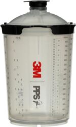3M PPS 2.0 Spray Gun Cup, Lids and Liners Kit, 26024, Large, 28 Ounces, 200-Micron Filter, Use for Cars, Furniture, House and More, 1 Paint Cup, 50 Disposable Lids and Liners, 32 Sealing Plugs - Image 12