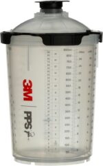 3M PPS 2.0 Spray Gun Cup, Lids and Liners Kit, 26024, Large, 28 Ounces, 200-Micron Filter, Use for Cars, Furniture, House and More, 1 Paint Cup, 50 Disposable Lids and Liners, 32 Sealing Plugs - Image 13