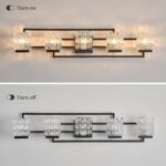 Bathroom Light Fixture Vanity Lighting Fixtures Over Mirror 5 Lights Matte Black Wall Mount Metal Hardwired Bedroom Wall Scone - Image 9