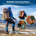 Collapsible Water Bottle,17oz Reuseable BPA Free Silicone Foldable Water Bottles for Travel Gym Camping Hiking Outdoor Indoor Sport-Gray - Image 6