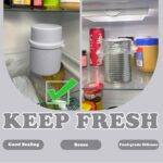 Original Canned Dog Food Storage Container | Silicone Can Cover Pet Food Sealer | BPA Free, Airtight, Dishwasher & Freezer Safe (2 Pcs Grey) - Image 5