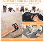 Pet Hair Removal Gloves, 2 Pcs Reusable Electrostatic Grooming Gloves for Cats and Dogs, Large Size 6.7x5.1 Inches for Faster Coverage on Clothes, Carpets, Sofas, Curtains - Image 4