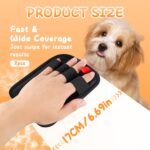 Pet Hair Removal Gloves, 2 Pcs Reusable Electrostatic Grooming Gloves for Cats and Dogs, Large Size 6.7x5.1 Inches for Faster Coverage on Clothes, Carpets, Sofas, Curtains - Image 6