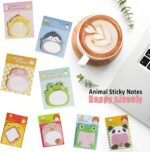 32 Pads Cute Sticky Notes, Animal Sticky Notes Self Adhesive Cartoon Notes Memo Pads Notes Page School Tab for School Office Supplies - Image 7