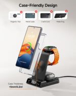 Wireless Charger for Samsung Devices, Wireless Charging Station for Galaxy S25 Ultra/S25+/S25/Z Flip7/Z Fold/S24 Ultra/S23/S22/S21, for Galaxy Watch 8/8 Classic/7/Ultra/6/5 Pro/5/4, Galaxy Buds3 Pro - Image 7