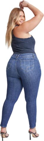 YMI Women's Plus Wannabettabutt Skinny Jeans - Image 6