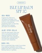 Cay Skin Isle Lip Balm SPF 30 – High Shine, Hydrating + Sheer Lip Gloss in Vanilla Brown Sugar Flavor – Formulated with Natural Ingredients for All Skin Tones – Bad Gyal Berry, 0.35 oz - Image 4