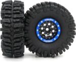 HOBBYSOUL RC 64mm Tall 1.0 Mud Slingers Tires Wheels, Soft Sticky 1.0 Tires Tyres & Metal 1.0 beadlock Wheels for RC Micro Rock Crawler 1/24 SCX24 FMS24 FCX24 1/18 TRX4M - Image 5