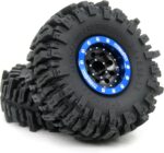 HOBBYSOUL RC 64mm Tall 1.0 Mud Slingers Tires Wheels, Soft Sticky 1.0 Tires Tyres & Metal 1.0 beadlock Wheels for RC Micro Rock Crawler 1/24 SCX24 FMS24 FCX24 1/18 TRX4M - Image 6