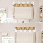 5 Light Bathroom Vanity Lights Brushed Nickel Bathroom Lighting Fixtures Over Mirror with Clear Glass Shades, Modern Industrial Wall Sconces Vanity Lighting Fixture for Bedroom Living Room - Image 8