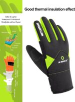 INBIKE Winter Cycling Gloves for Men Women Cold Weather Thermal Windproof Gel Bike Gloves Touch Screen - Image 3