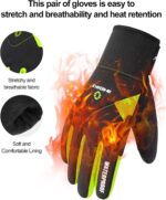 INBIKE Winter Cycling Gloves for Men Women Cold Weather Thermal Windproof Gel Bike Gloves Touch Screen - Image 5