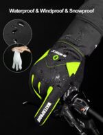 INBIKE Winter Cycling Gloves for Men Women Cold Weather Thermal Windproof Gel Bike Gloves Touch Screen - Image 6