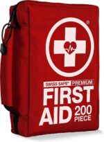 Swiss Safe 2-in-1 First Aid Kit for Car, Travel & Home, Businesses - Bonus Mini Kit for Medical Emergency Aid, Survival, Camping - 200 Pcs, Medium FAK - Image 3