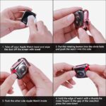 GEAK 3 Pack Compatible with Apple Watch Case 38mm,Soft HD High Sensitivity Screen Protector with TPU All Around Anti-Fall Protective Case Cover for iWatch Series 3/2/1 38mm Black/Clear/Rose Pink - Image 8