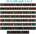 Number Cards Boho Bulletin Board Under The Sea Ocean Bee Theme Classroom Decorations Wall for School Educational Material Teacher Supplies (Black Number) - Image 3