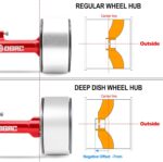 OGRC 1.3" Wheel and Tires Soft Terrain Tires Negative Offset Wheels for 1/18 1/24 SCX24 TRX4M Upgrade RC Crawler Car (Titanium) - Image 6