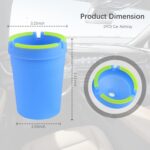 Smokeless Ashtray,Portable Car Ashtrays for Cup Holder Smell Proof,Multifunctional Ashtray with Lid Smell Proof for Ccar Truck SUV Keep Car Interior Accessories Tidy (Blue) - Image 3