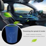 Smokeless Ashtray,Portable Car Ashtrays for Cup Holder Smell Proof,Multifunctional Ashtray with Lid Smell Proof for Ccar Truck SUV Keep Car Interior Accessories Tidy (Blue) - Image 7