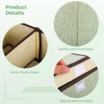 Homaisson 2 PCS Collapsible Linen Storage Bins, Quality Fabric Foldable Organizers with Handles, Ideal for Clothing, Books, and Office Storage, Perfect for Home Organization - Image 4