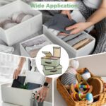 Homaisson 2 PCS Collapsible Linen Storage Bins, Quality Fabric Foldable Organizers with Handles, Ideal for Clothing, Books, and Office Storage, Perfect for Home Organization - Image 6