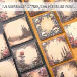 Handepo 12 Pack Gothic Sticky Notes Bulk Small to Do List Funny Cute Animals Notepad Supplies for Office School Gifts, 600 Sheets in Total - Image 5