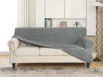 Waterproof Jacquard Sofa Cover, Adjustable Stretch Couch Slipcover, Washable Furniture Protector, Anti-Cat Scratch (Gray, XL-4seat(86''-110'')), Grey, JHXM-101 - Image 5
