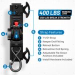 Integral Straps - Compatible with Chevrolet Silverado & GMC Sierra - (1500 2019+, 2500/3500 2020+) - Four Pack - Bed Mounted Retractable Tie Down - Image 7