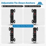 Integral Straps - Compatible with Chevrolet Silverado & GMC Sierra - (1500 2019+, 2500/3500 2020+) - Four Pack - Bed Mounted Retractable Tie Down - Image 9