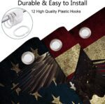 RV Shower Curtain Travel Trailer Camping Motor RV Bathroom Stall Shower Curtain Set, Small Size Waterproof Fabric Shower Cutain, Hooks Include 47x64inch - Image 4