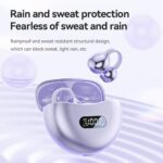 Clip-on Earbuds,Open Ear Earbuds Wireless Bluetooth 5.4, Lightweight Open Ear Headphones with C-Shaped Bridge,Slim Hook,60H Battery,Waterproof,for Glasses Wearers and Workouts (Black) - Image 3